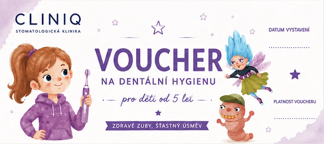 Voucher na dentální hygienu pro holčičky od 5 let