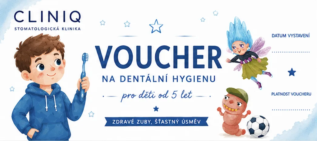 Voucher na dentální hygienu pro kluky od 5 let